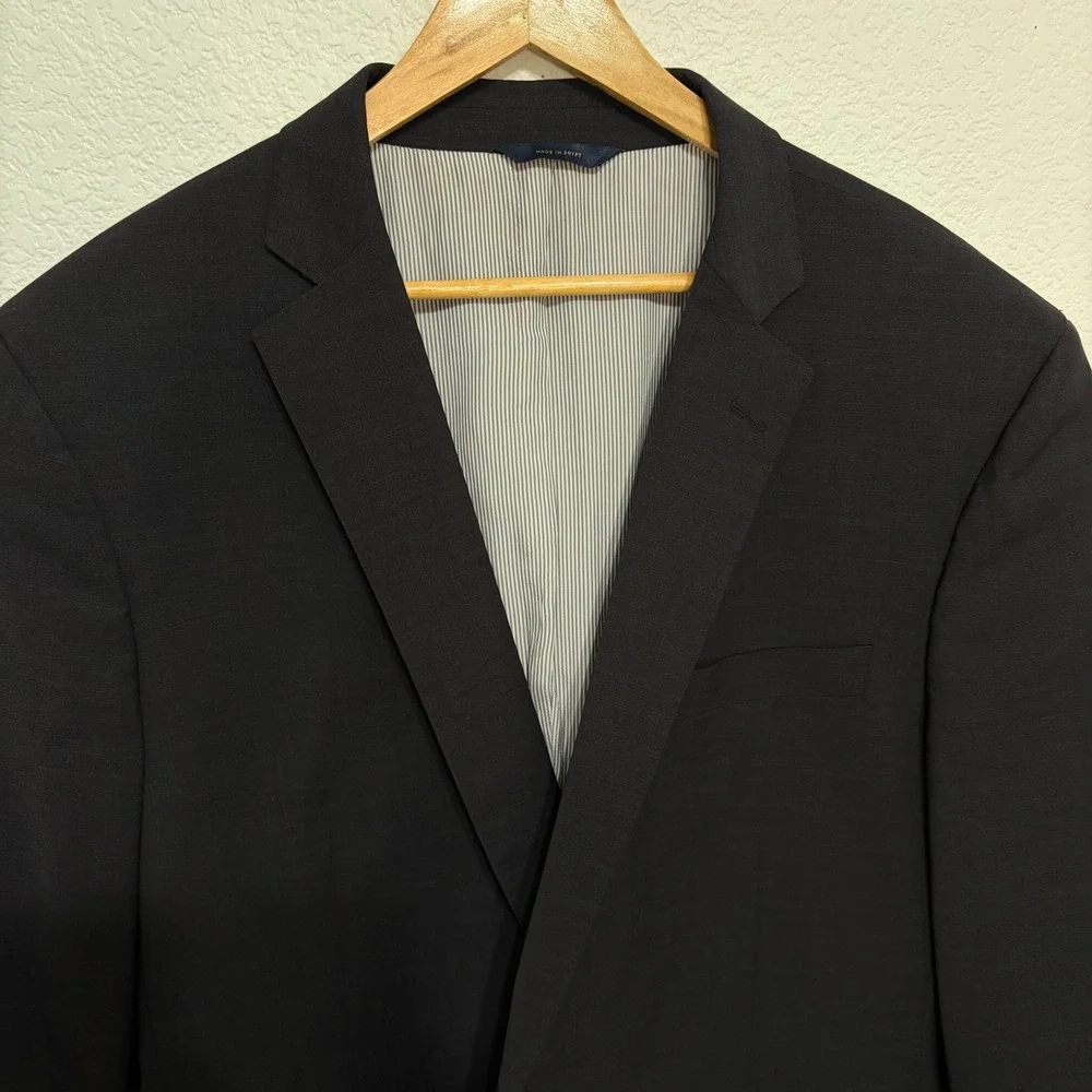 Brooks Brothers Explorer Madison Fit Blazer Mens 48R Charcoal Grey Wool Blend